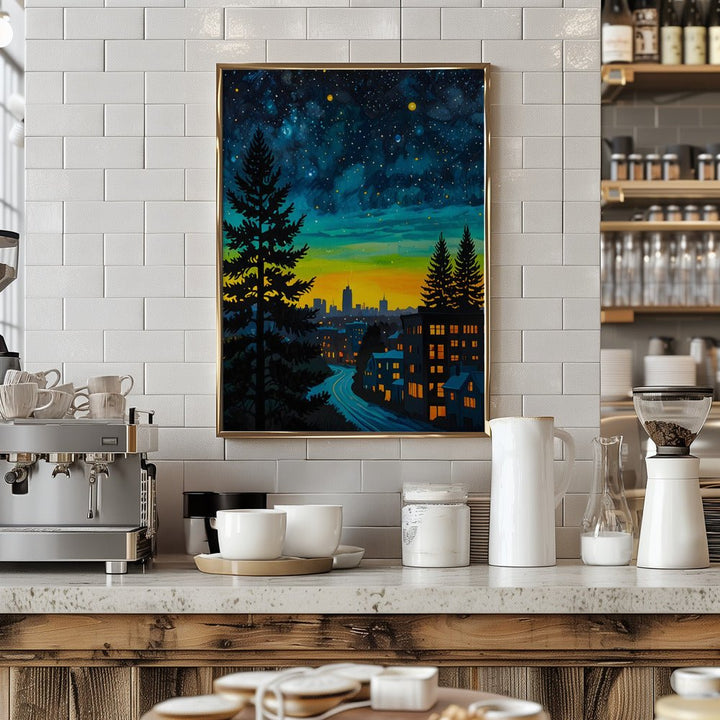Urban Twilight Glow - Stretched Canvas, Poster or Fine Art Print - I Heart Wall Art - Poster Print, Canvas Print or Framed Art Print