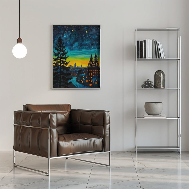 Urban Twilight Glow - Stretched Canvas, Poster or Fine Art Print - I Heart Wall Art - Poster Print, Canvas Print or Framed Art Print