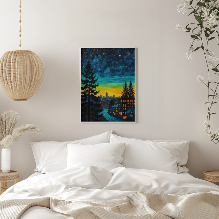Urban Twilight Glow - Stretched Canvas, Poster or Fine Art Print - I Heart Wall Art - Poster Print, Canvas Print or Framed Art Print