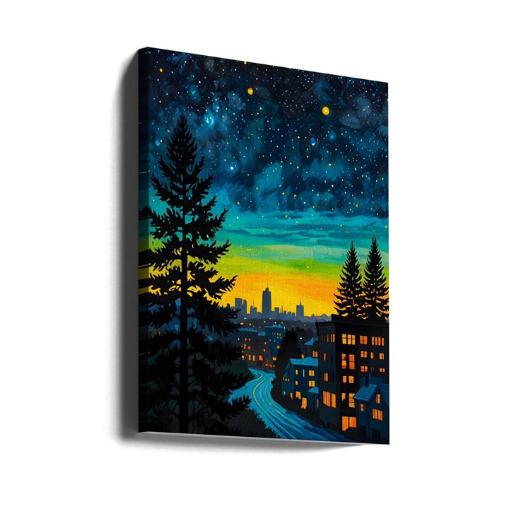 Urban Twilight Glow - Stretched Canvas, Poster or Fine Art Print - I Heart Wall Art - Poster Print, Canvas Print or Framed Art Print