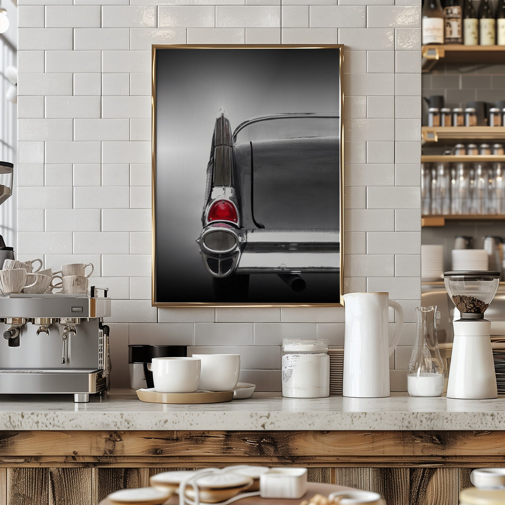 US classic car 1957 Bel Air - Stretched Canvas, Poster or Fine Art Print I Heart Wall Art