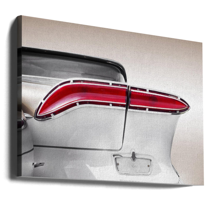 US classic car 1958 taillight abstract - Stretched Canvas, Poster or Fine Art Print I Heart Wall Art