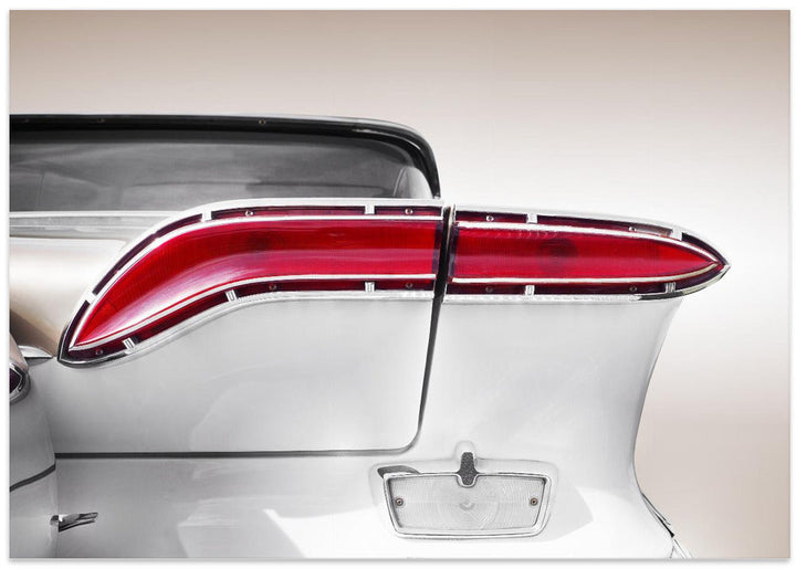 US classic car 1958 taillight abstract - Stretched Canvas, Poster or Fine Art Print I Heart Wall Art