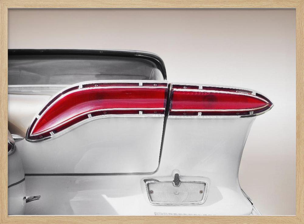 US classic car 1958 taillight abstract - Stretched Canvas, Poster or Fine Art Print I Heart Wall Art