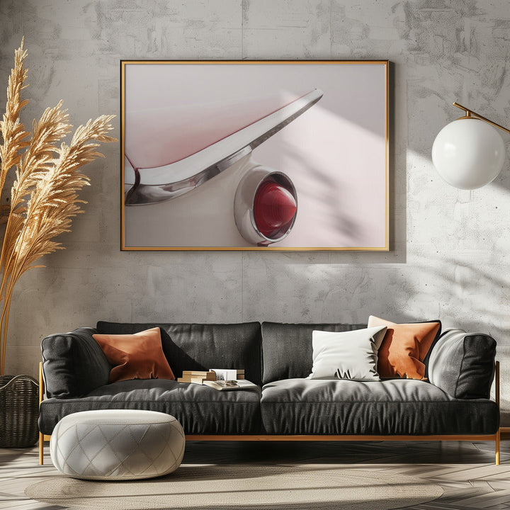 US classic car 1959 Electra tail fin abstract - Stretched Canvas, Poster or Fine Art Print I Heart Wall Art