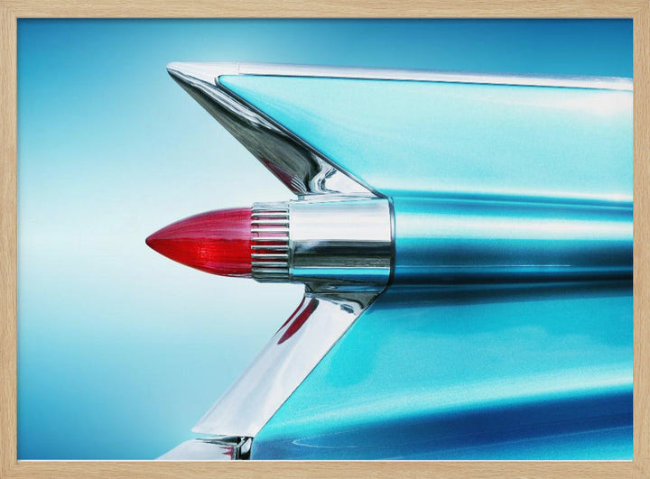US classic car 1959 Sedan Deville tail fin abstract - Stretched Canvas, Poster or Fine Art Print I Heart Wall Art