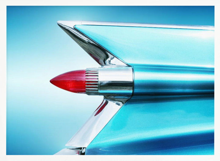 US classic car 1959 Sedan Deville tail fin abstract - Stretched Canvas, Poster or Fine Art Print I Heart Wall Art