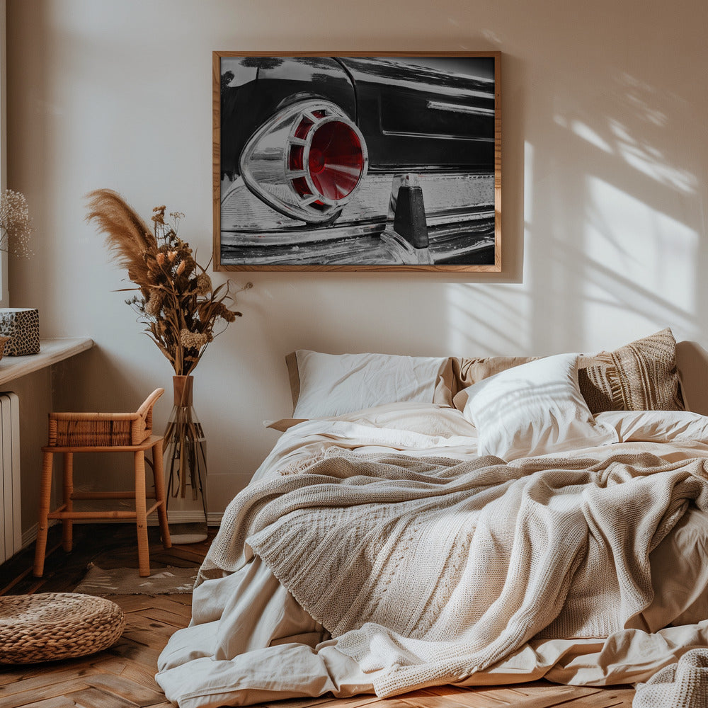 US classic car 1963 New Yorker rear abstract - Stretched Canvas, Poster or Fine Art Print I Heart Wall Art