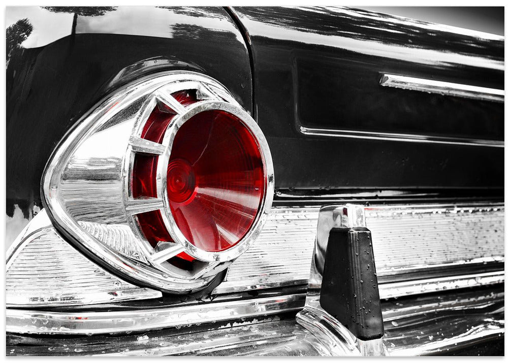 US classic car 1963 New Yorker rear abstract - Stretched Canvas, Poster or Fine Art Print I Heart Wall Art