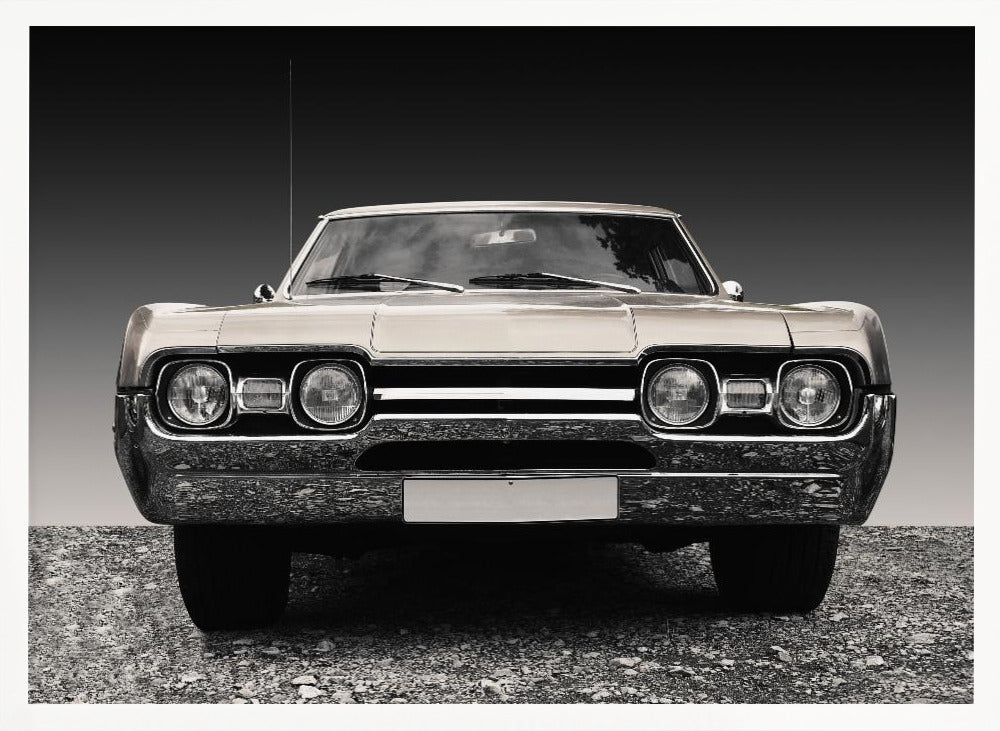 US classic car 1967 Cutlass supreme sports coupe - Stretched Canvas, Poster or Fine Art Print I Heart Wall Art