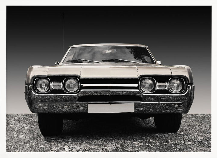 US classic car 1967 Cutlass supreme sports coupe - Stretched Canvas, Poster or Fine Art Print I Heart Wall Art