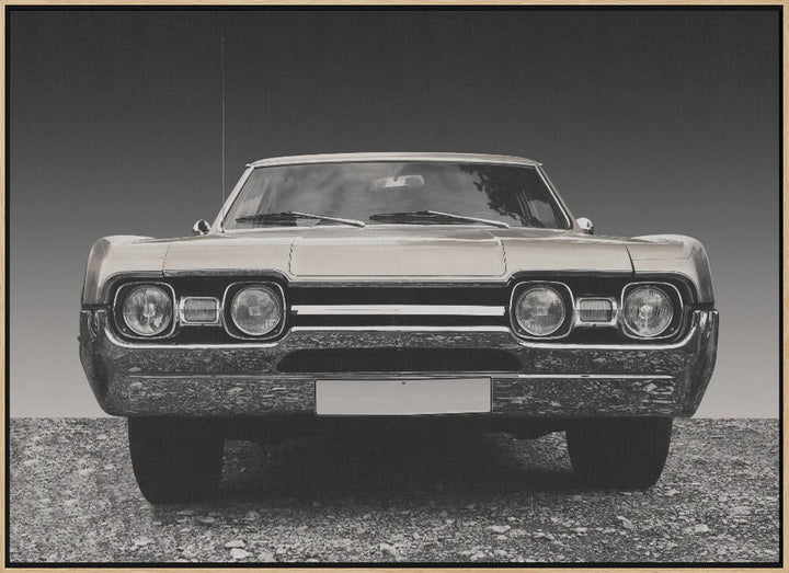 US classic car 1967 Cutlass supreme sports coupe - Stretched Canvas, Poster or Fine Art Print I Heart Wall Art
