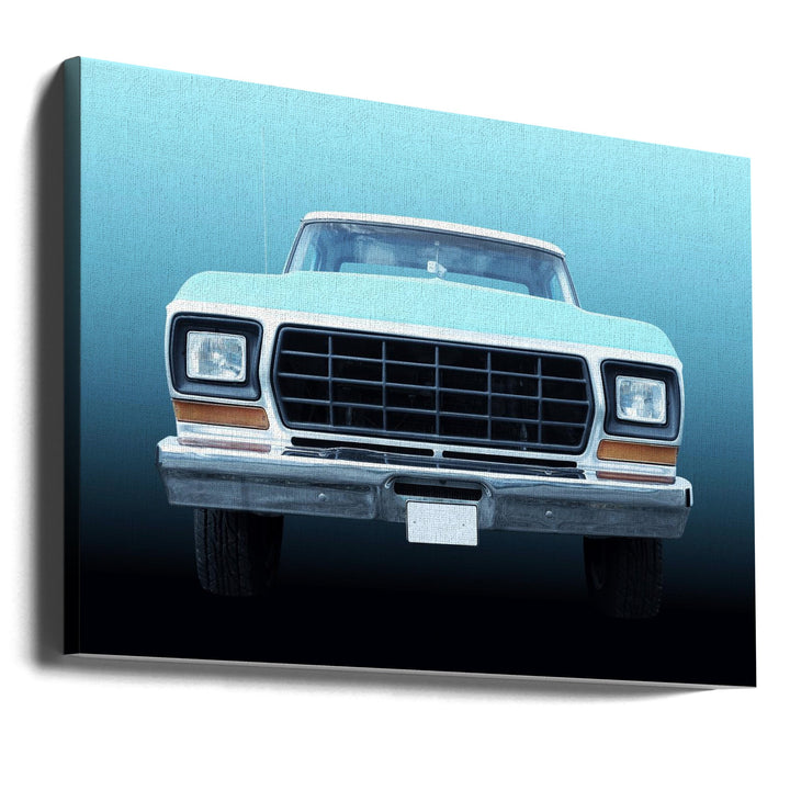 US classic car F150 Pickup truck 1978 - Stretched Canvas, Poster or Fine Art Print I Heart Wall Art