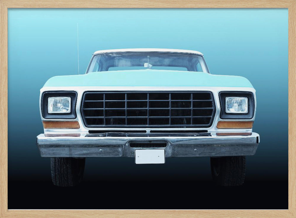 US classic car F150 Pickup truck 1978 - Stretched Canvas, Poster or Fine Art Print I Heart Wall Art