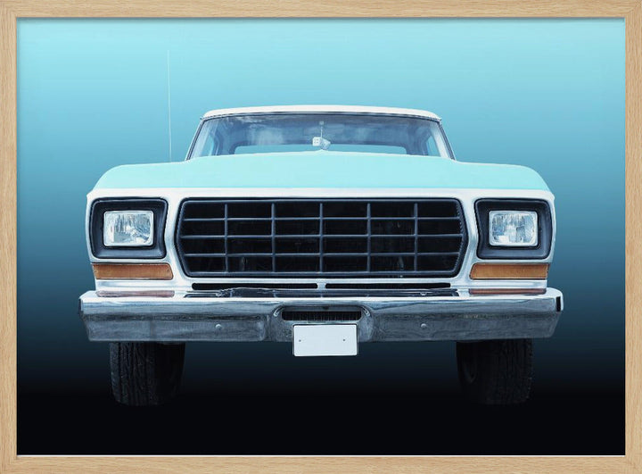 US classic car F150 Pickup truck 1978 - Stretched Canvas, Poster or Fine Art Print I Heart Wall Art