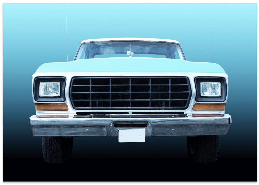 US classic car F150 Pickup truck 1978 - Stretched Canvas, Poster or Fine Art Print I Heart Wall Art