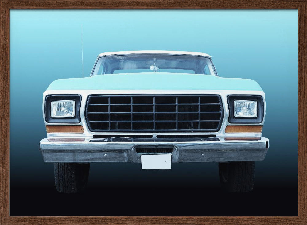US classic car F150 Pickup truck 1978 - Stretched Canvas, Poster or Fine Art Print I Heart Wall Art
