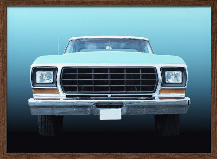 US classic car F150 Pickup truck 1978 - Stretched Canvas, Poster or Fine Art Print I Heart Wall Art