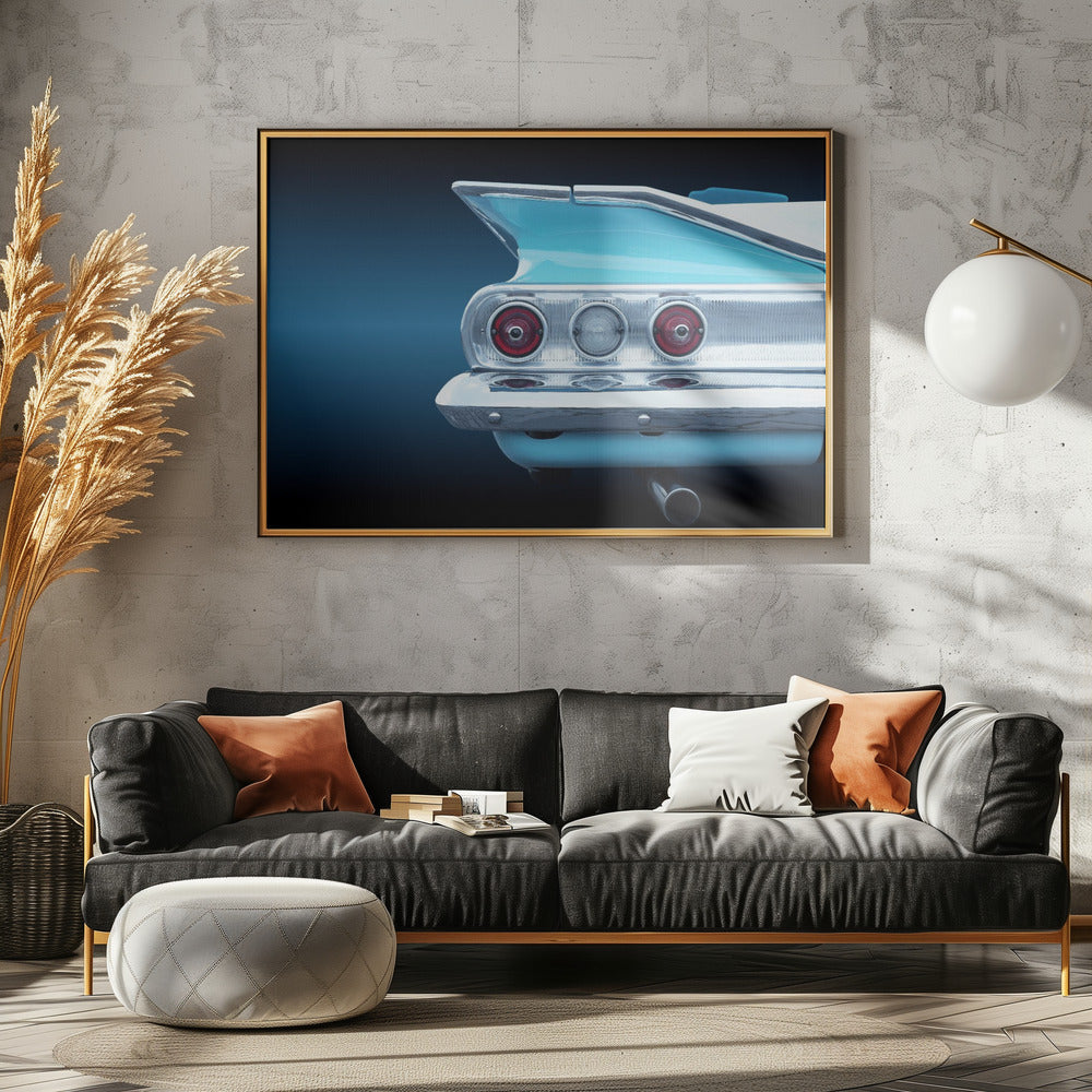US classic car impala convertible 1960 - Stretched Canvas, Poster or Fine Art Print I Heart Wall Art