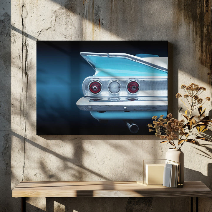 US classic car impala convertible 1960 - Stretched Canvas, Poster or Fine Art Print I Heart Wall Art