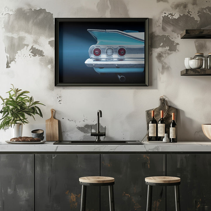 US classic car impala convertible 1960 - Stretched Canvas, Poster or Fine Art Print I Heart Wall Art