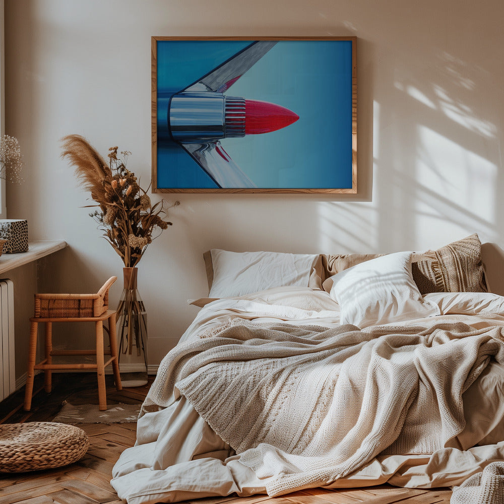 US classic car Sedan Deville 1959 tail fin abstract - Stretched Canvas, Poster or Fine Art Print I Heart Wall Art