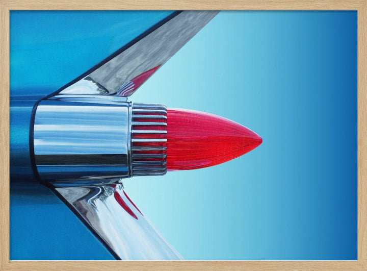 US classic car Sedan Deville 1959 tail fin abstract - Stretched Canvas, Poster or Fine Art Print I Heart Wall Art