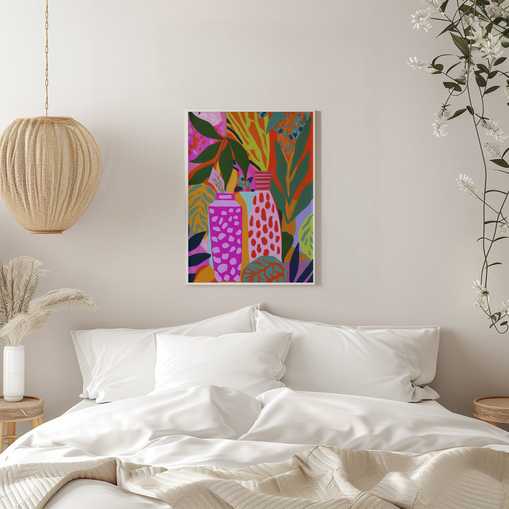 Vases And Botanic - Stretched Canvas, Poster or Fine Art Print I Heart Wall Art