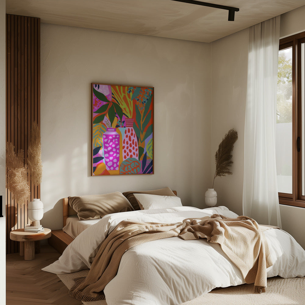 Vases And Botanic - Stretched Canvas, Poster or Fine Art Print I Heart Wall Art