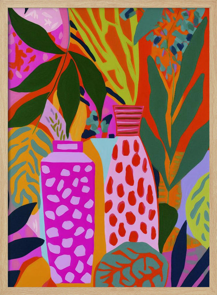 Vases And Botanic - Stretched Canvas, Poster or Fine Art Print I Heart Wall Art