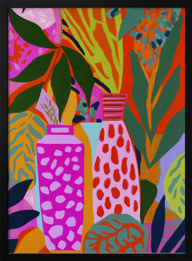 Vases And Botanic - Stretched Canvas, Poster or Fine Art Print I Heart Wall Art