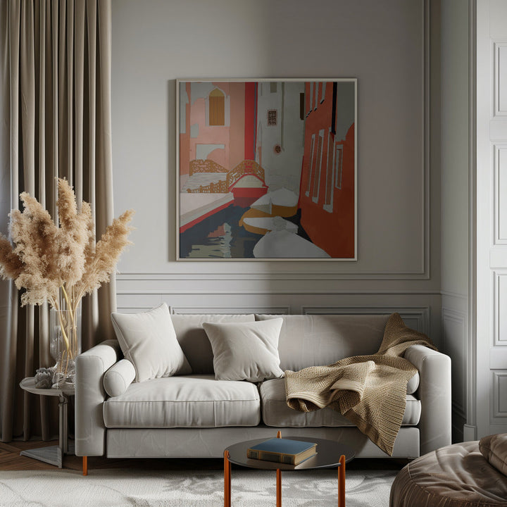 Venedig2 - Square Stretched Canvas, Poster or Fine Art Print I Heart Wall Art