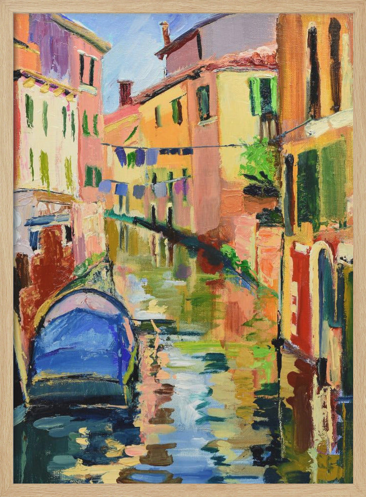 Venetian Reflections - Stretched Canvas, Poster or Fine Art Print I Heart Wall Art
