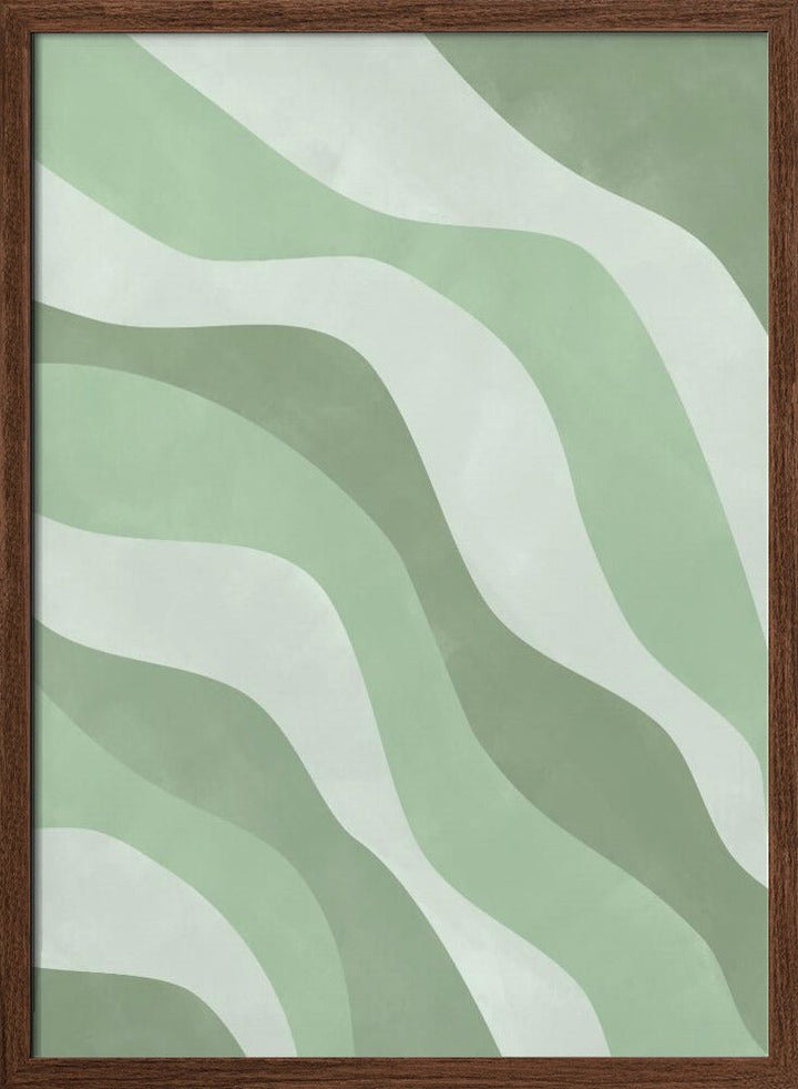 Verdant Waves - Stretched Canvas, Poster or Fine Art Print - I Heart Wall Art - Poster Print, Canvas Print or Framed Art Print