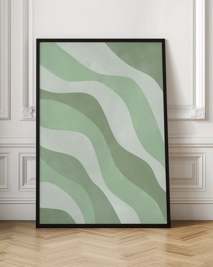 Verdant Waves - Stretched Canvas, Poster or Fine Art Print - I Heart Wall Art - Poster Print, Canvas Print or Framed Art Print