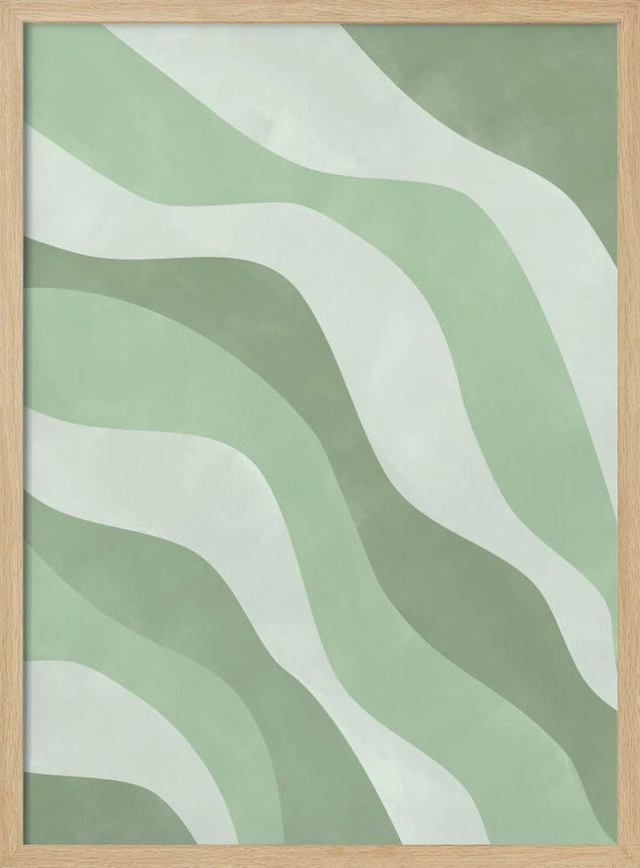 Verdant Waves - Stretched Canvas, Poster or Fine Art Print - I Heart Wall Art - Poster Print, Canvas Print or Framed Art Print