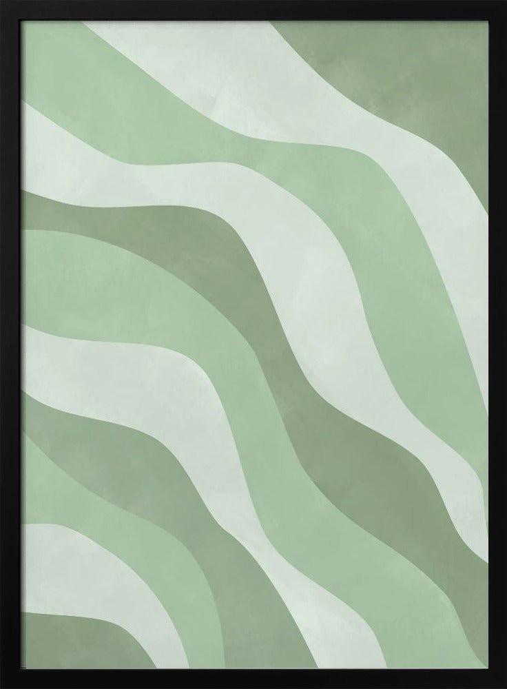 Verdant Waves - Stretched Canvas, Poster or Fine Art Print - I Heart Wall Art - Poster Print, Canvas Print or Framed Art Print