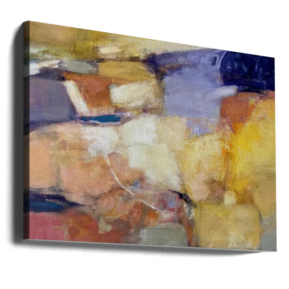 Vibrant Abstract Fields - Stretched Canvas Poster or Fine Art Print