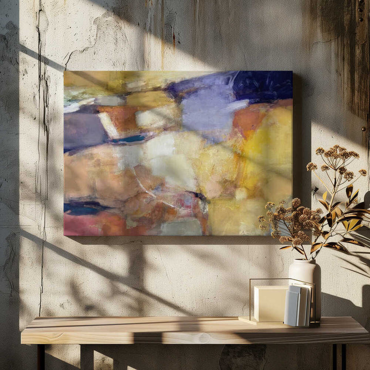Vibrant Abstract Fields - Stretched Canvas Poster or Fine Art Print