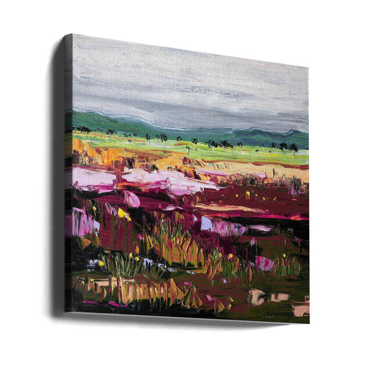 Vibrant Abstract Landscape - Square Stretched Canvas, Poster or Fine Art Print by Angela Hawkey - I Heart Wall Art - Poster Print, Canvas Print or Framed Art Print