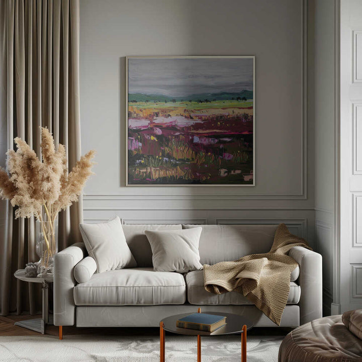 Vibrant Abstract Landscape - Square Stretched Canvas, Poster or Fine Art Print by Angela Hawkey - I Heart Wall Art - Poster Print, Canvas Print or Framed Art Print
