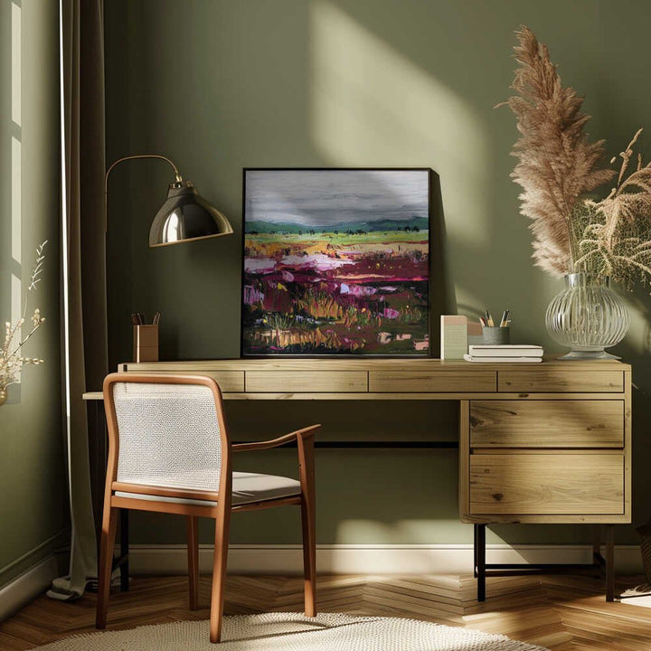 Vibrant Abstract Landscape - Square Stretched Canvas, Poster or Fine Art Print by Angela Hawkey - I Heart Wall Art - Poster Print, Canvas Print or Framed Art Print