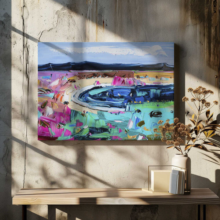 Vibrant Abstract Landscape - Stretched Canvas, Poster or Fine Art Print by Angela Hawkey - I Heart Wall Art - Poster Print, Canvas Print or Framed Art Print