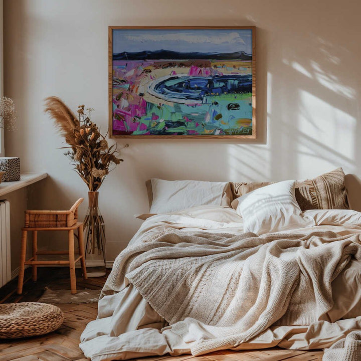 Vibrant Abstract Landscape - Stretched Canvas, Poster or Fine Art Print by Angela Hawkey - I Heart Wall Art - Poster Print, Canvas Print or Framed Art Print