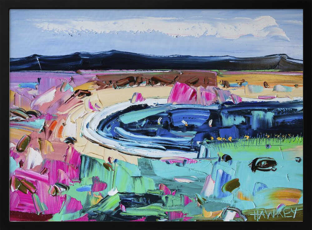 Vibrant Abstract Landscape - Stretched Canvas, Poster or Fine Art Print by Angela Hawkey - I Heart Wall Art - Poster Print, Canvas Print or Framed Art Print