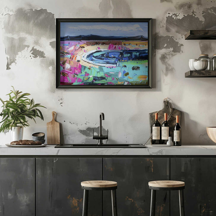 Vibrant Abstract Landscape - Stretched Canvas, Poster or Fine Art Print by Angela Hawkey - I Heart Wall Art - Poster Print, Canvas Print or Framed Art Print