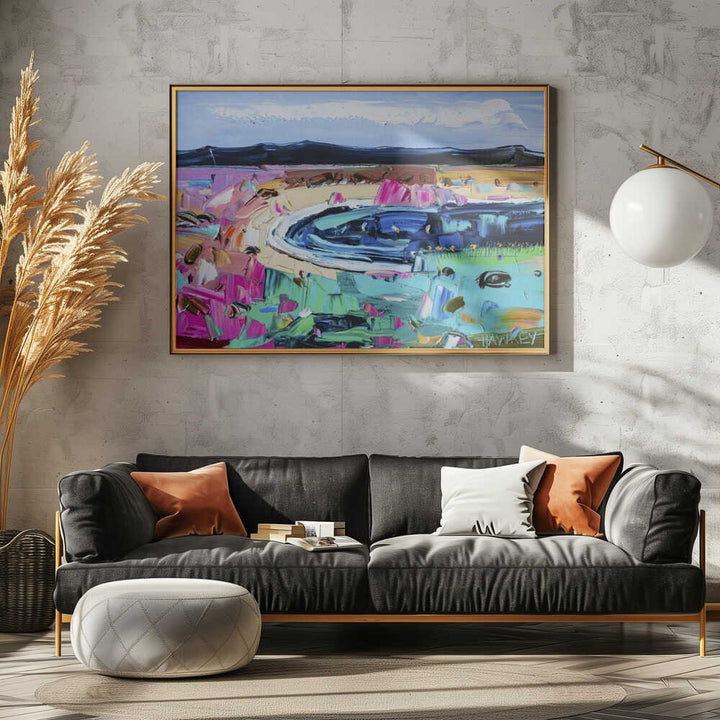 Vibrant Abstract Landscape - Stretched Canvas, Poster or Fine Art Print by Angela Hawkey - I Heart Wall Art - Poster Print, Canvas Print or Framed Art Print