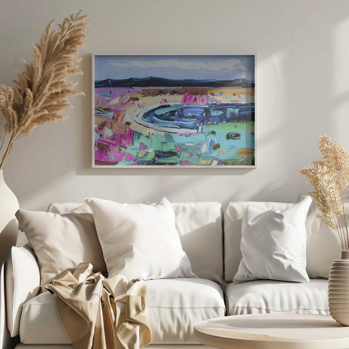 Vibrant Abstract Landscape - Stretched Canvas, Poster or Fine Art Print by Angela Hawkey - I Heart Wall Art - Poster Print, Canvas Print or Framed Art Print