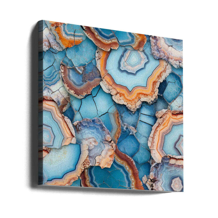 Vibrant Agate Pattern - Square Stretched Canvas, Poster or Fine Art Print - I Heart Wall Art - Poster Print, Canvas Print or Framed Art Print