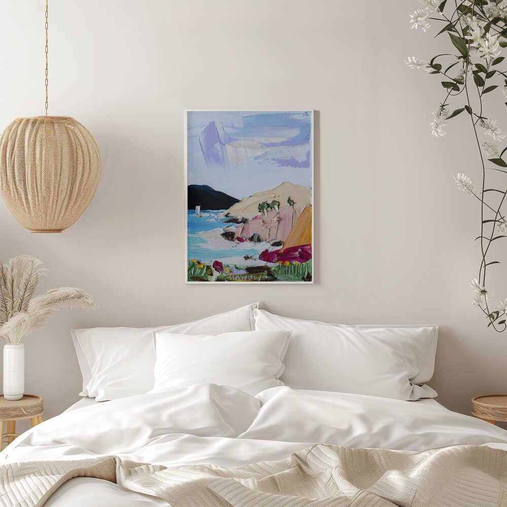 Vibrant Coastal Landscape - Stretched Canvas, Poster or Fine Art Print by Angela Hawkey - I Heart Wall Art - Poster Print, Canvas Print or Framed Art Print